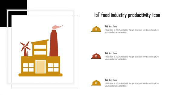 IoT Food Industry Productivity Icon