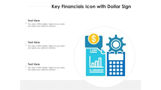 Key financials icon with dollar sign