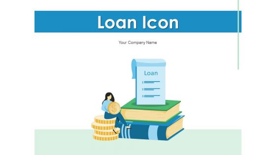 Loan Icon Target Employees Executive Evaluating Customer Management