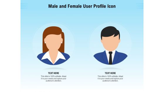 Male and female user profile icon