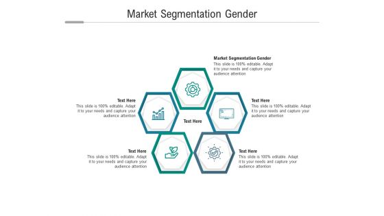Market segmentation gender ppt powerpoint presentation icon slide cpb