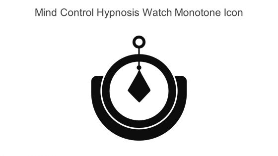 Mind Control Hypnosis Watch Monotone Icon In Powerpoint Pptx Png And Editable Eps Format