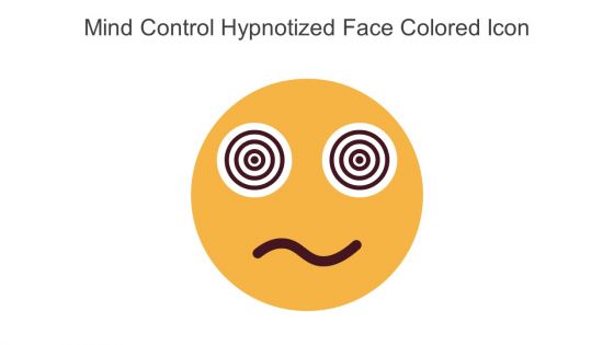 Mind Control Hypnotized Face Colored Icon In Powerpoint Pptx Png And Editable Eps Format
