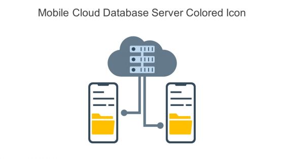 Mobile Cloud Database Server Colored Icon In Powerpoint Pptx Png And Editable Eps Format