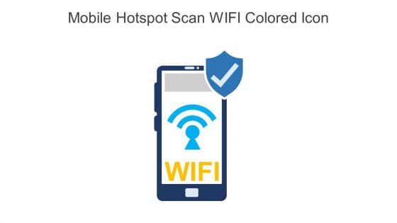 Mobile Hotspot Scan WIFI Colored Icon In Powerpoint Pptx Png And Editable Eps Format