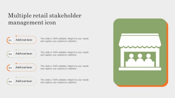 Multiple Retail Stakeholder Management Icon