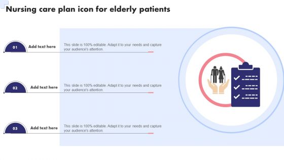 Nursing Care Plan Icon For Elderly Patients