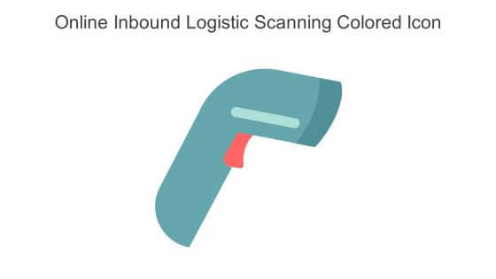 Online Inbound Logistic Scanning Colored Icon In Powerpoint Pptx Png And Editable Eps Format