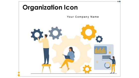 Organization Icon Business Management Employees Leadership Strategy Wheel Operation