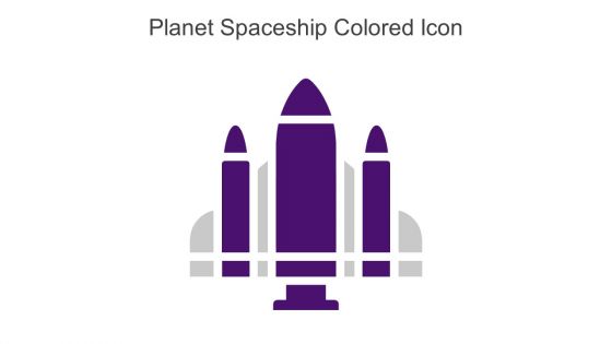 Planet Spaceship Colored Icon In Powerpoint Pptx Png And Editable Eps Format