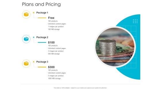 Plans and pricing startup company strategy ppt powerpoint presentation icon deck