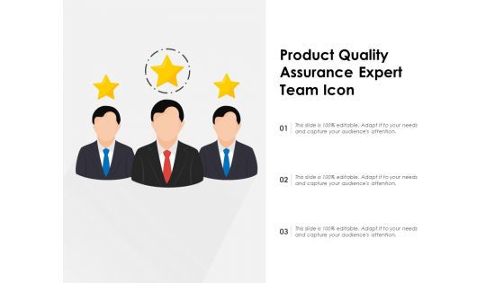 Product quality assurance expert team icon