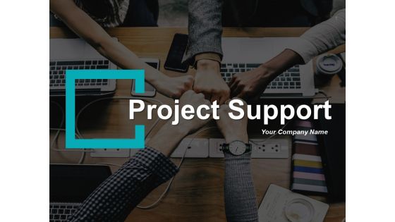 Project support ppt infographics example introduction support eight functions with icons