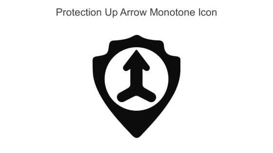 Protection Up Arrow Monotone Icon In Powerpoint Pptx Png And Editable Eps Format