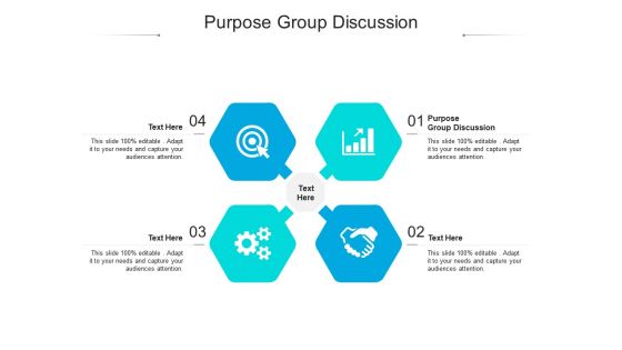 Purpose group discussion ppt powerpoint presentation slides icon cpb