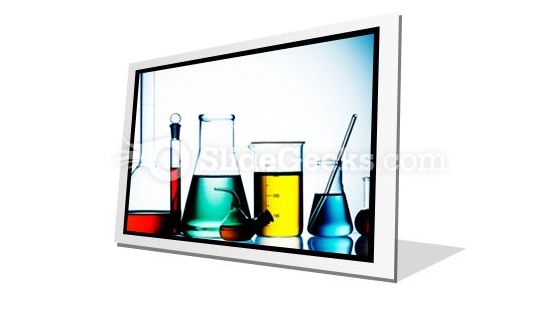 Assorted Laboratory Glassware PowerPoint Icon F  Presentation Themes and Graphics Slide01