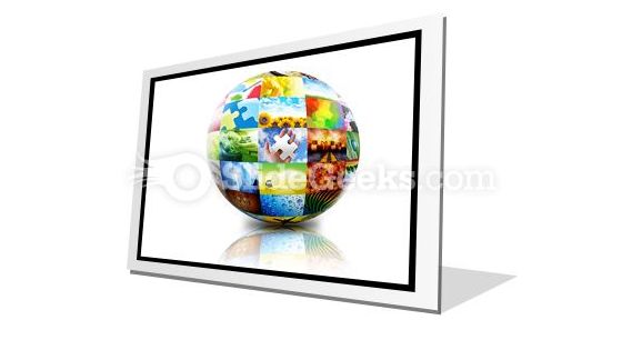 Picture photo gallery ball powerpoint icon f