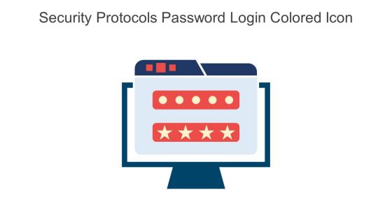 Security Protocols Password Login Colored Icon In Powerpoint Pptx Png And Editable Eps Format