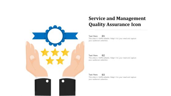 Service and management quality assurance icon