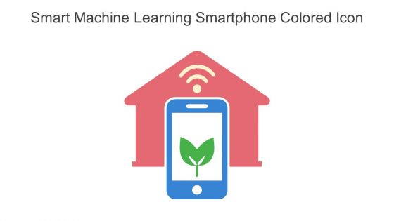 Smart Machine Learning Smartphone Colored Icon In Powerpoint Pptx Png And Editable Eps Format