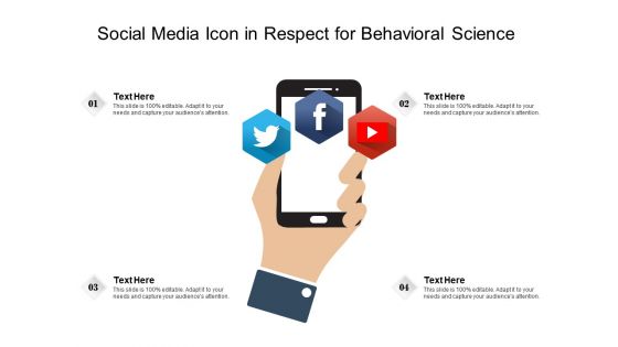 Social media icon in respect for behavioral science