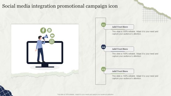 Social Media Integration Promotional Campaign Icon
