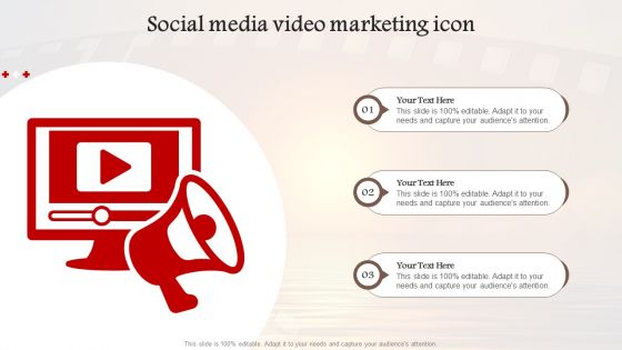 Social Media Video Marketing Icon