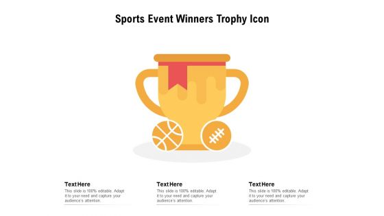 Sports event winners trophy icon