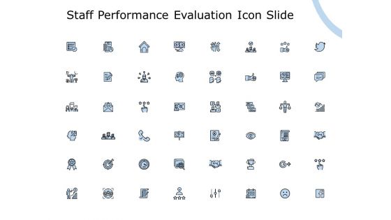 Staff performance evaluation icon slide pillar compare c826 ppt powerpoint presentation summary picture