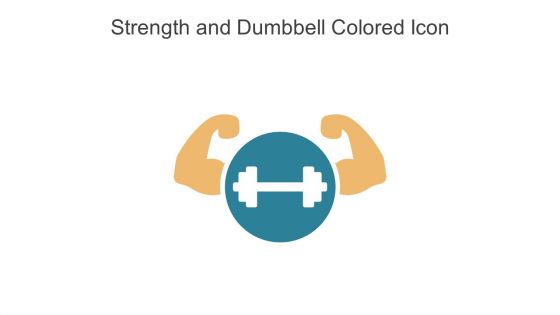 Strength And Dumbbell Colored Icon In Powerpoint Pptx Png And Editable Eps Format