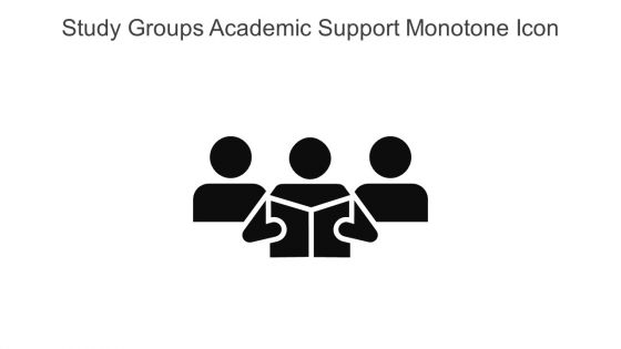 Study Groups Academic Support Monotone Icon In Powerpoint Pptx Png And Editable Eps Format