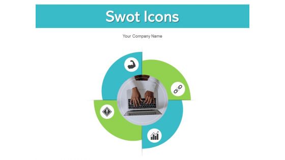 Swot icons opportunities strengths portfolio management