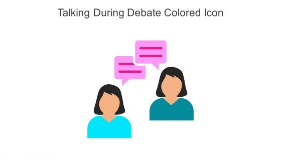Talking During Debate Colored Icon In Powerpoint Pptx Png And Editable Eps Format