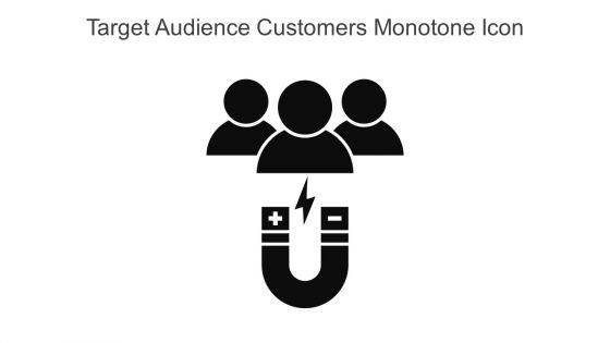 Target Audience Customers Monotone Icon In Powerpoint Pptx Png And Editable Eps Format