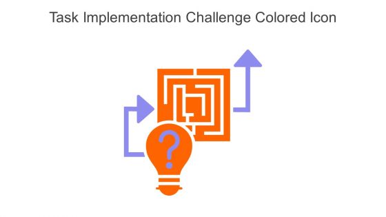 Task Implementation Challenge Colored Icon In Powerpoint Pptx Png And Editable Eps Format