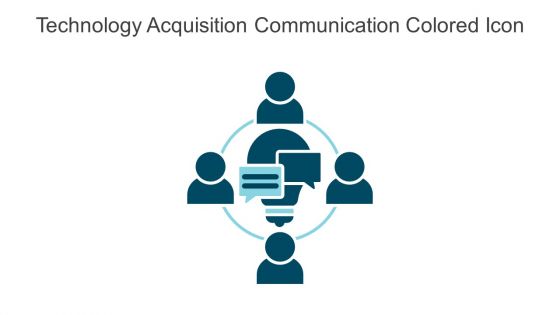 Technology Acquisition Communication Colored Icon In Powerpoint Pptx Png And Editable Eps Format