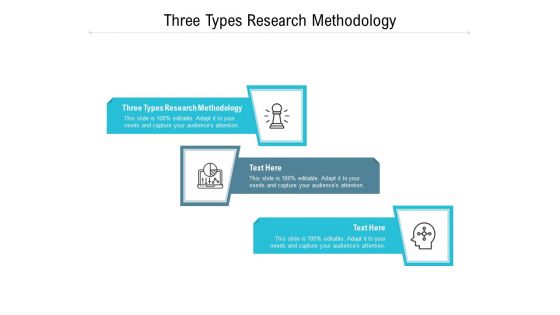 Three types research methodology ppt powerpoint presentation icon visuals cpb