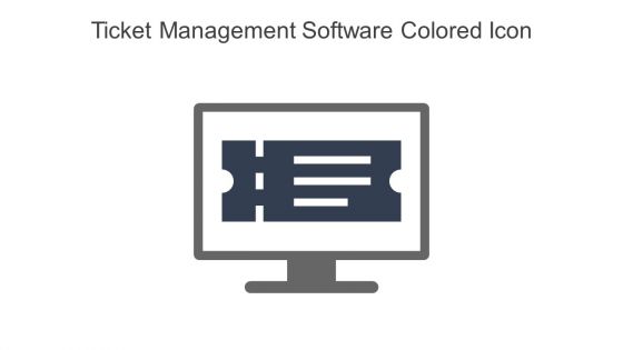 Ticket Management Software Colored Icon In Powerpoint Pptx Png And Editable Eps Format