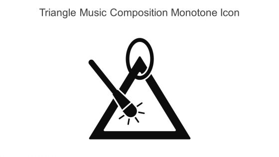 Triangle Music Composition Monotone Icon In Powerpoint Pptx Png And Editable Eps Format