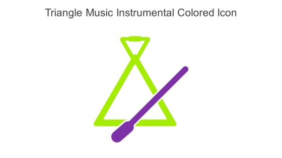 Triangle Music Instrumental Colored Icon In Powerpoint Pptx Png And Editable Eps Format