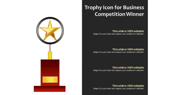 Trophy icon for business competition winner