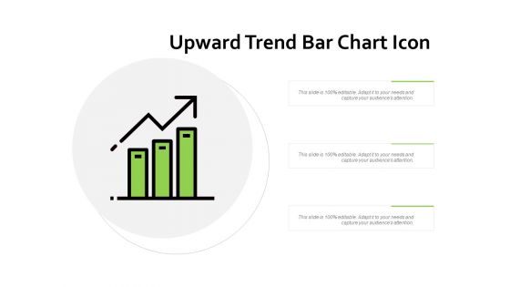 Upward trend bar chart icon