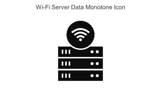 Wi Fi Server Data Monotone Icon In Powerpoint Pptx Png And Editable Eps Format