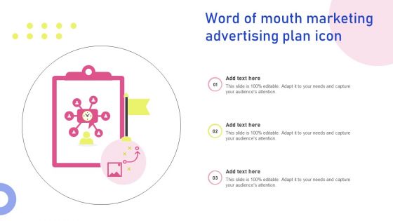 Word Of Mouth Marketing Advertising Plan Icon
